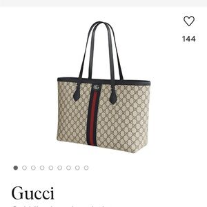 Gucci Ophedia Large Monogram Tote Blue and White Brand New with Tags! AUTHENTIC!